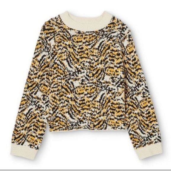 Rachel Comey Sweaters - Rachel Comey Women's Animal Print Wool Blend Sweater Size M